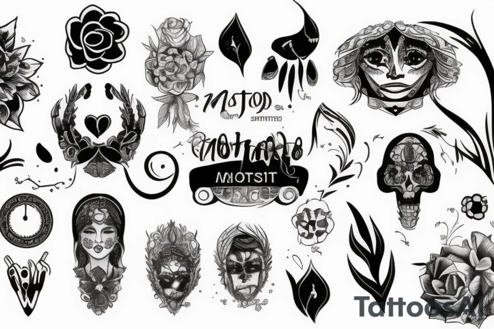 Монстр с автоматом tattoo idea