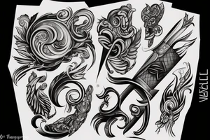 weapon tattoo idea