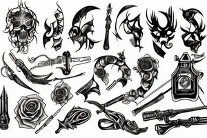 weapon tattoo idea