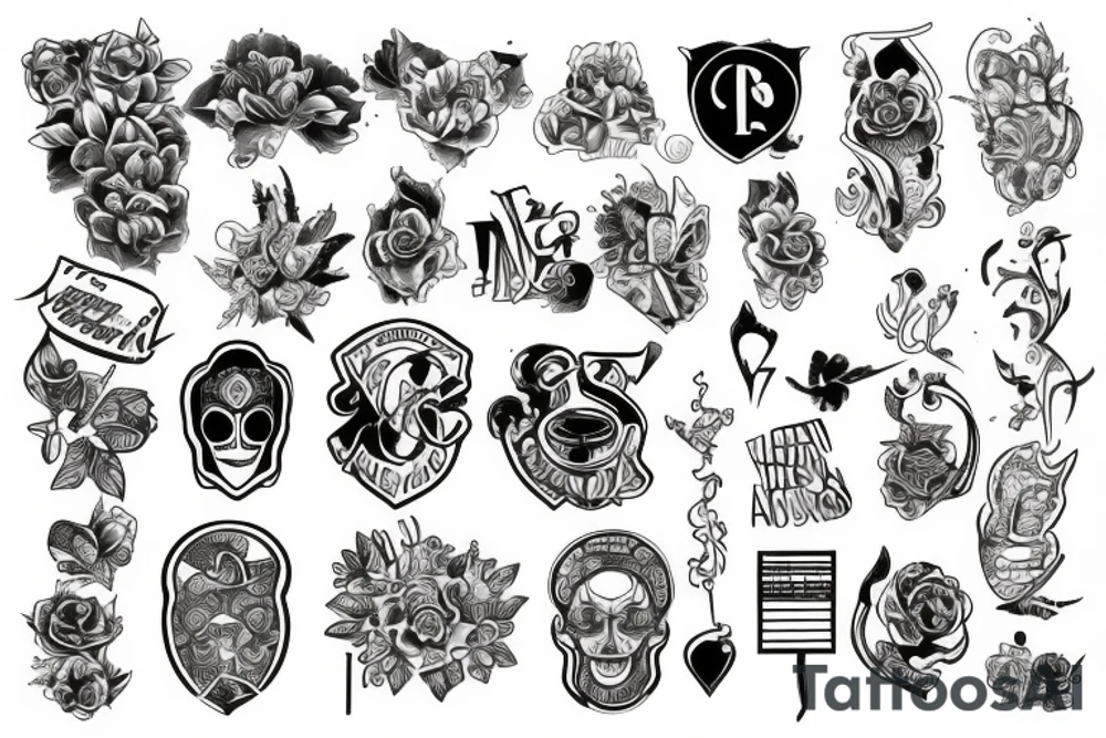 university and school tattoo idea
