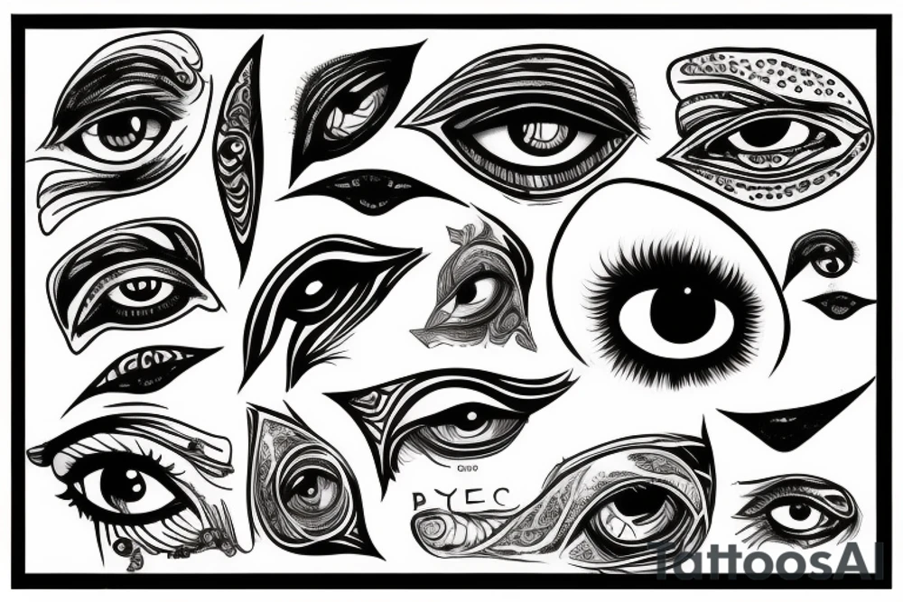 Cibernetic all seeing eye tattoo idea