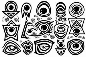 Cibernetic all seeing eye tattoo idea