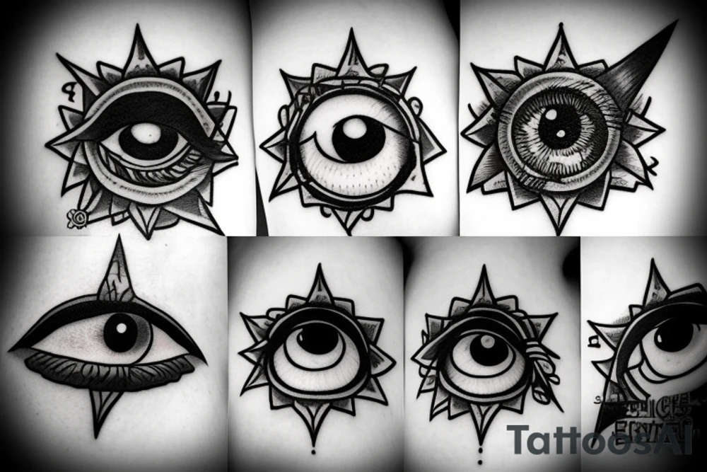 Cibernetic all seeing eye tattoo idea