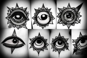 Cibernetic all seeing eye tattoo idea