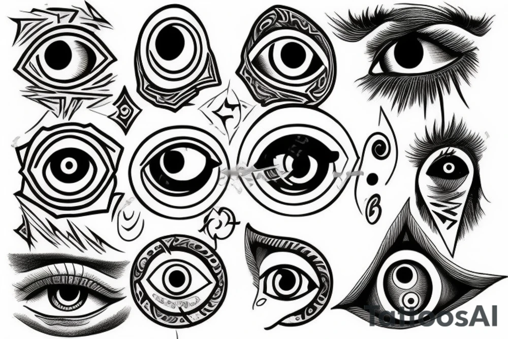 All seeing eye tattoo idea