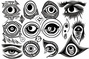 All seeing eye tattoo idea