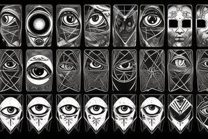 Cyberpunk all seeing eye tattoo idea