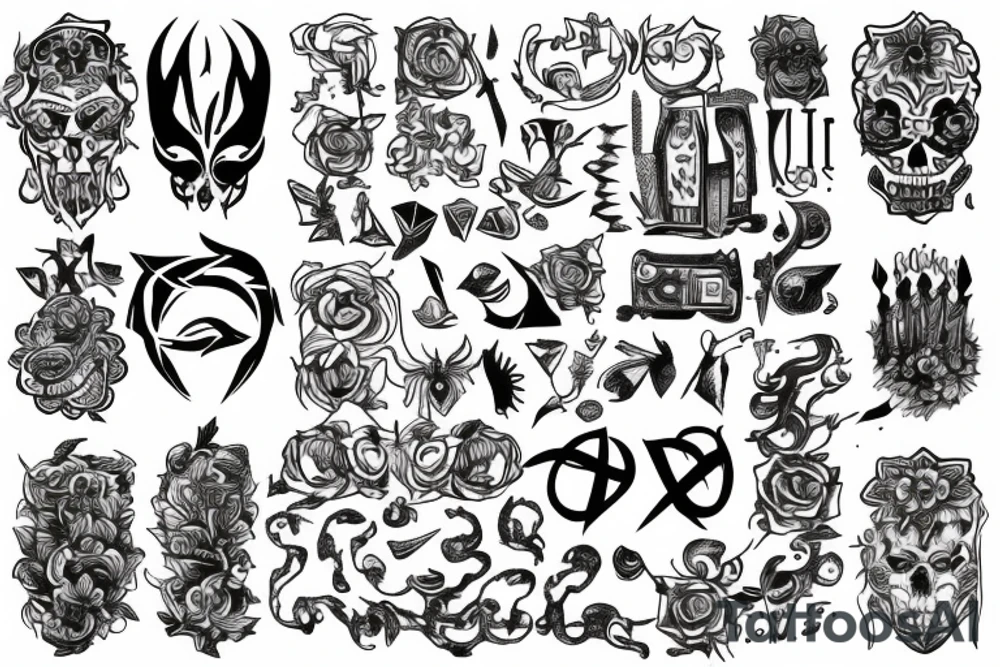 and & seems like infinite symbols and ; tattoo idea