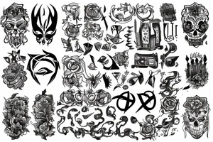 and & seems like infinite symbols and ; tattoo idea