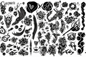 and & seems like infinite symbols and ; tattoo idea