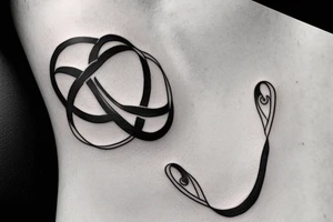 A tattoo that has the symbol & that looks like an infinity and a semicolon. tattoo idea
