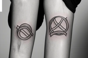 A tattoo that has the symbol & that looks like an infinity and a semicolon. tattoo idea