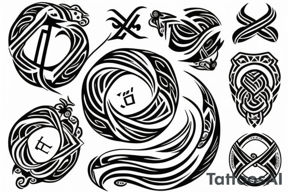A tattoo that has the symbol & that looks like an infinity tattoo idea