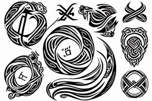 A tattoo that has the symbol & that looks like an infinity tattoo idea