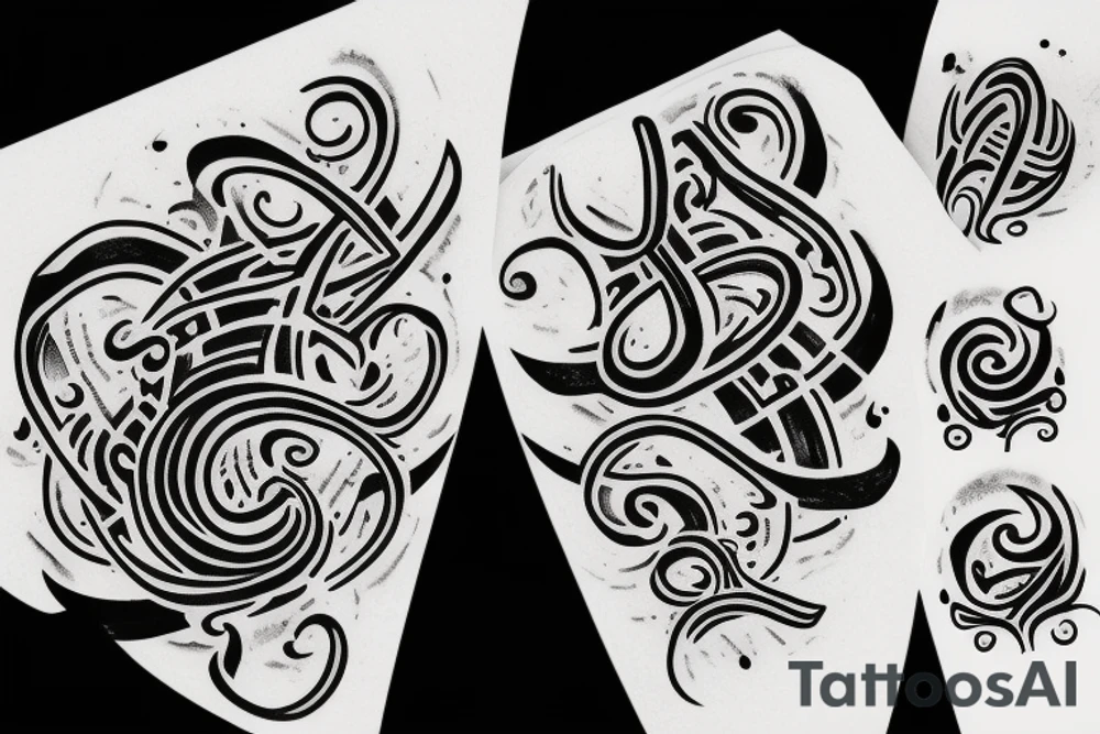 an & symbol mixed with infinite symbol and a semicolon tattoo idea