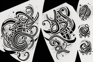 an & symbol mixed with infinite symbol and a semicolon tattoo idea