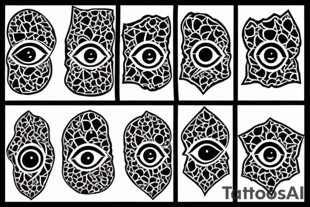 Turkish evil eye tattoo idea
