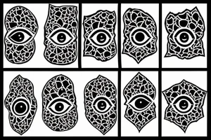Turkish evil eye tattoo idea
