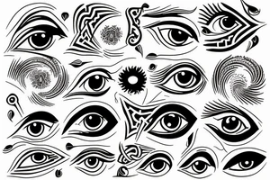 Turkish evil eye tattoo idea