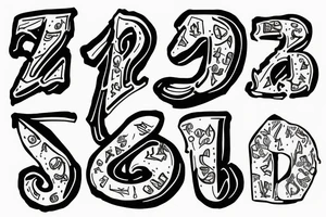 The letter D tattoo idea