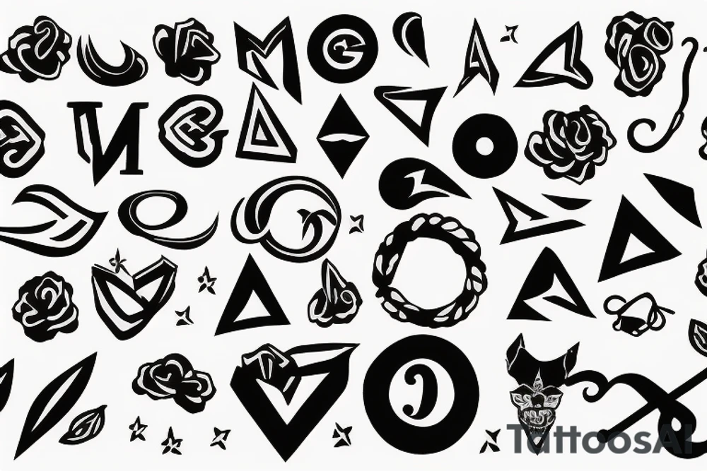 The letter D tattoo idea