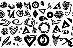 The letter D tattoo idea