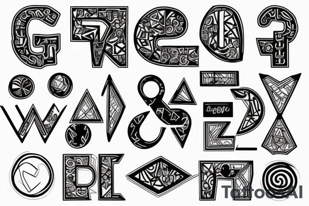 The letter D tattoo idea
