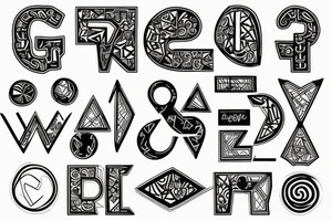 The letter D tattoo idea