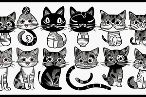 cat cute tattoo idea