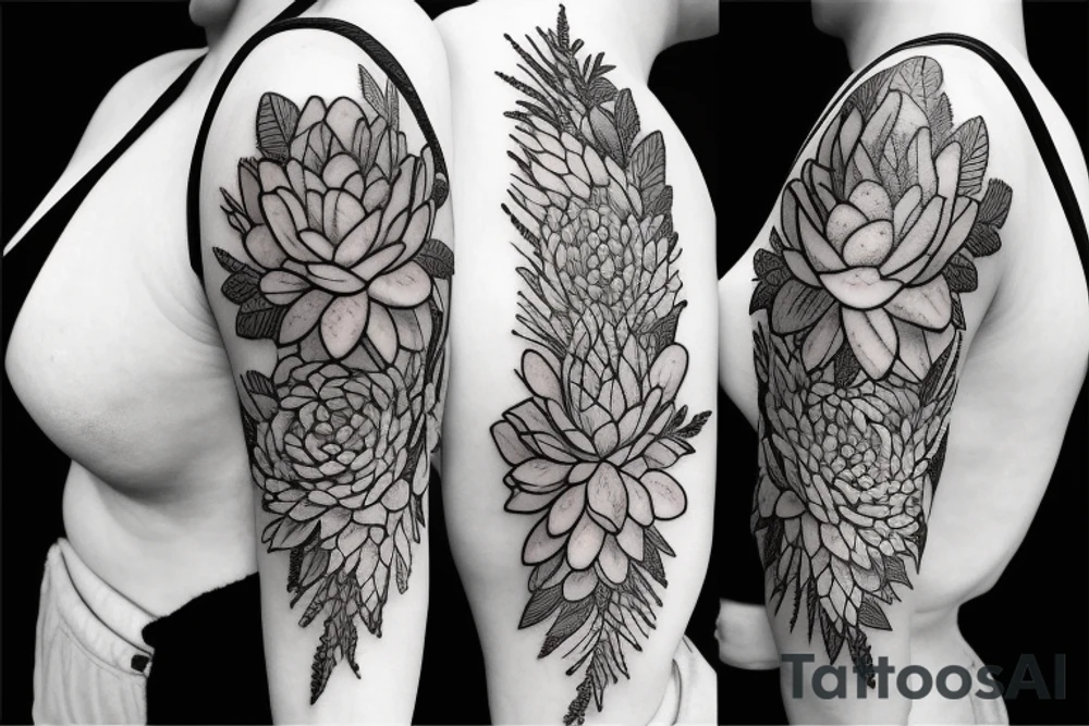 Succulent tattoo idea
