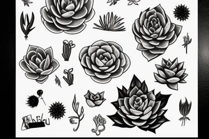 Succulent tattoo idea