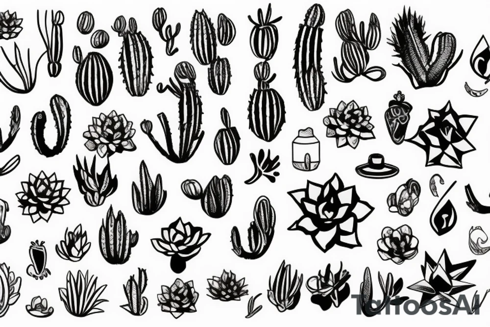 Succulent tattoo idea