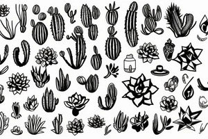 Succulent tattoo idea