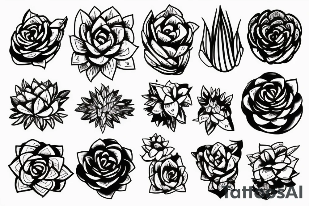 Succulent tattoo idea