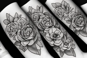 Cascading Succulents tattoo idea