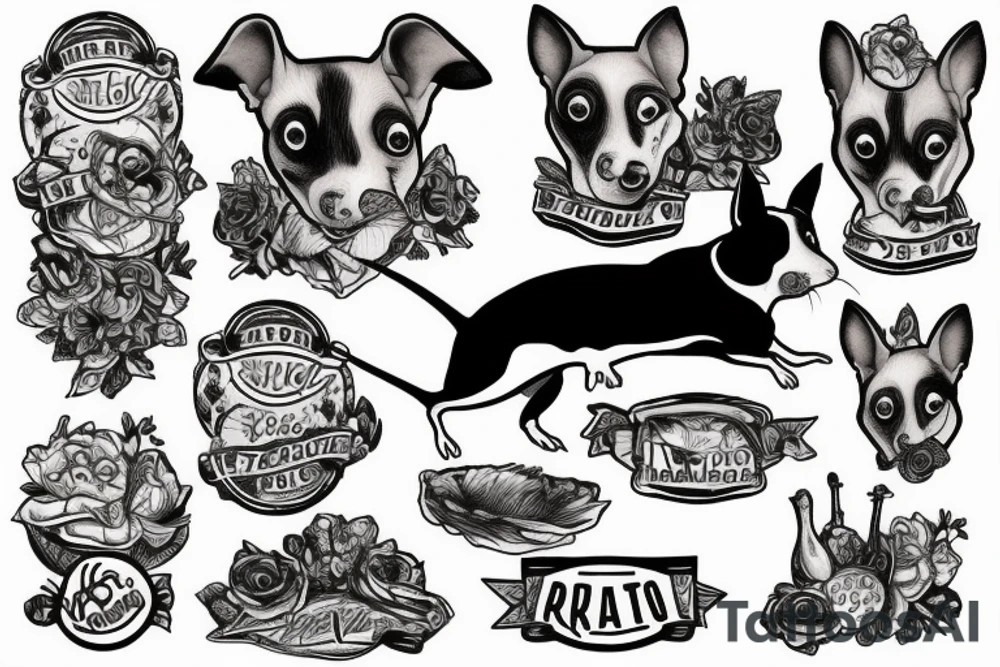 Rat Terrier tattoo idea