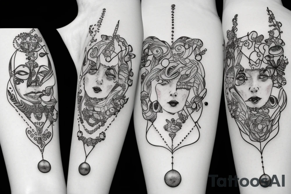 Perle von nurnberg with string of pearls tattoo idea