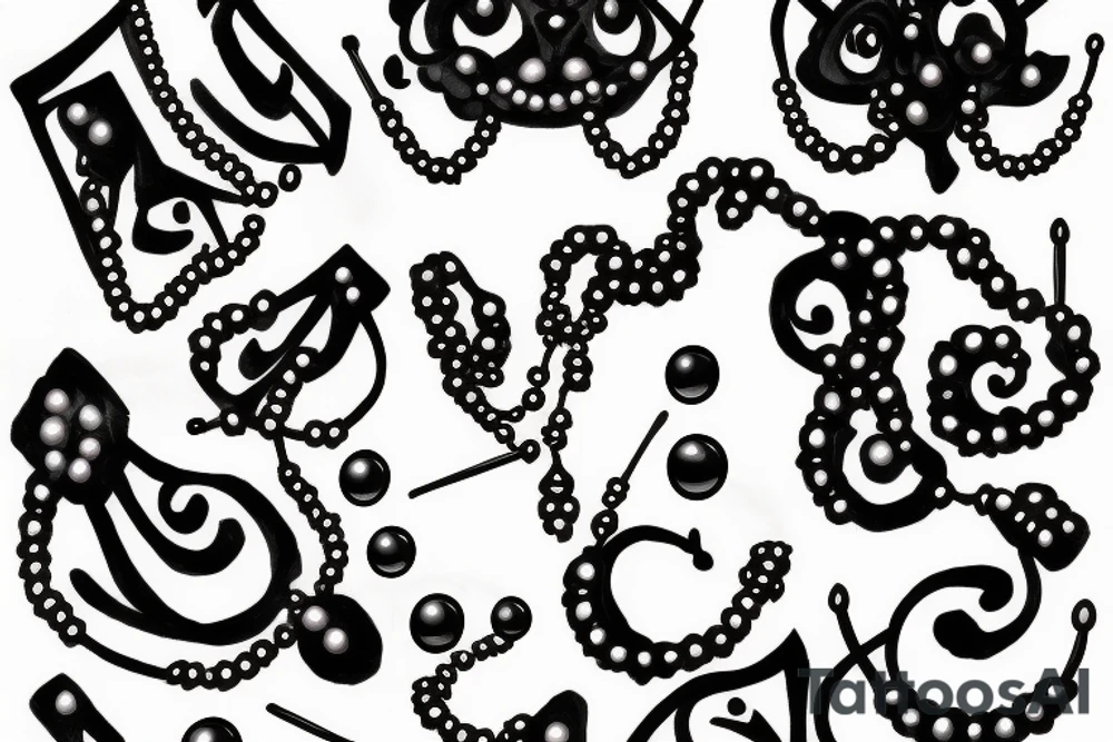 Perle von nurnberg with string of pearls tattoo idea