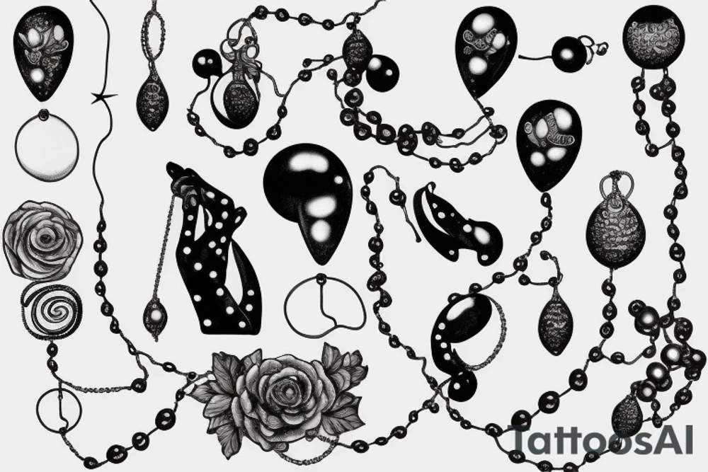 Perle von nurnberg with string of pearls tattoo idea