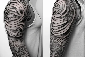 Succulent sleeve tattoo idea