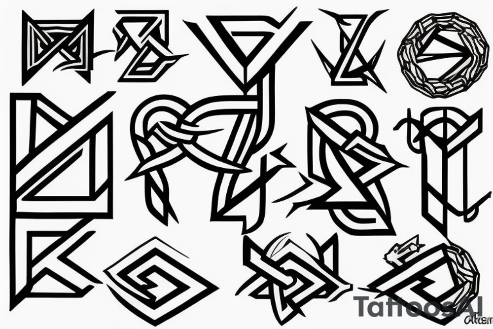 Penrose triangle Ouroborus tattoo idea