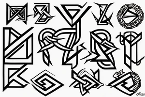 Penrose triangle Ouroborus tattoo idea