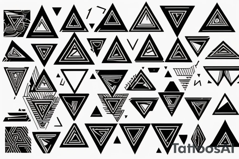 wrong triangle tattoo idea