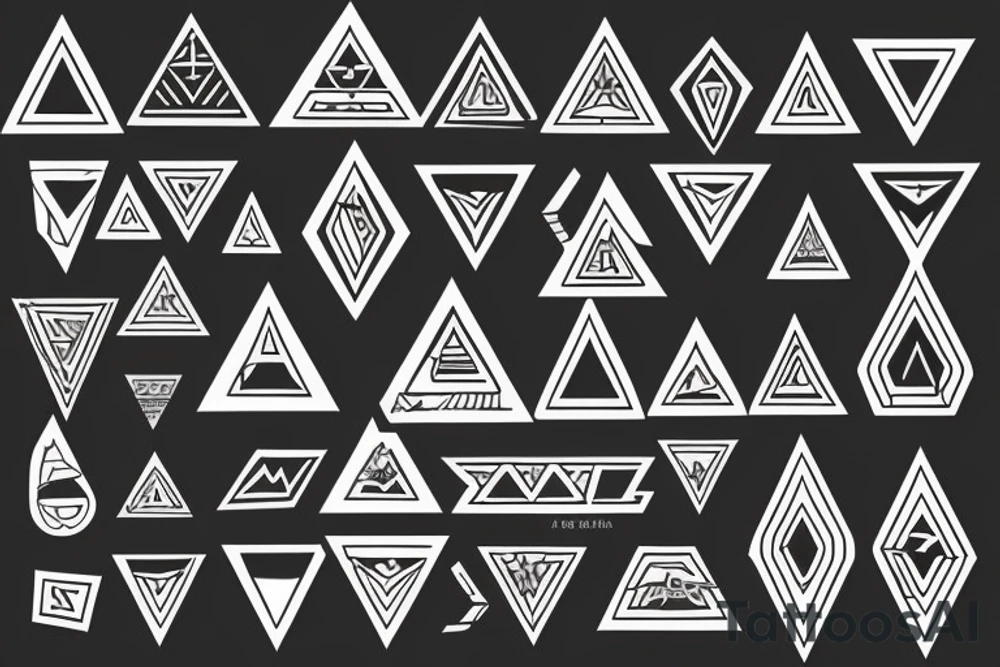 wrong triangle tattoo idea