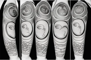 Sun in a mirror tattoo idea