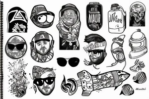 Mac Miller and a aquanaut tattoo idea