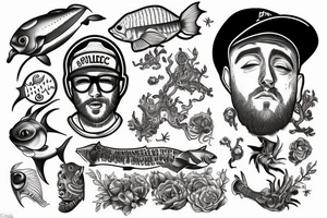 Mac Miller, deep sea diver tattoo idea
