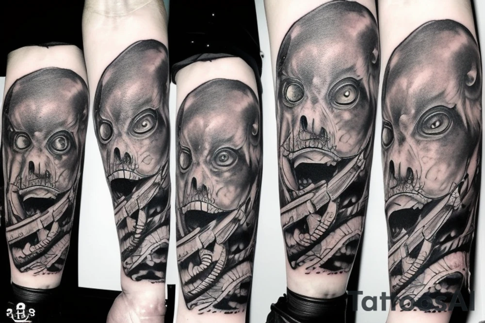 aliens vs cowboys tattoo idea