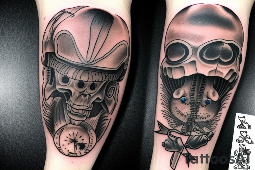 aliens vs cowboys tattoo idea