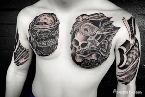 aliens vs cowboys tattoo idea